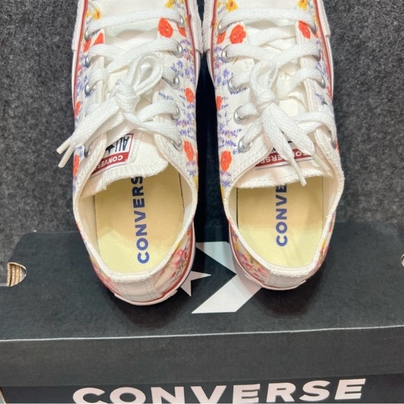 Converse All Star Canvas "Flower Field" Low Top Shoe Women's Size 6 - Picture 11 of 13